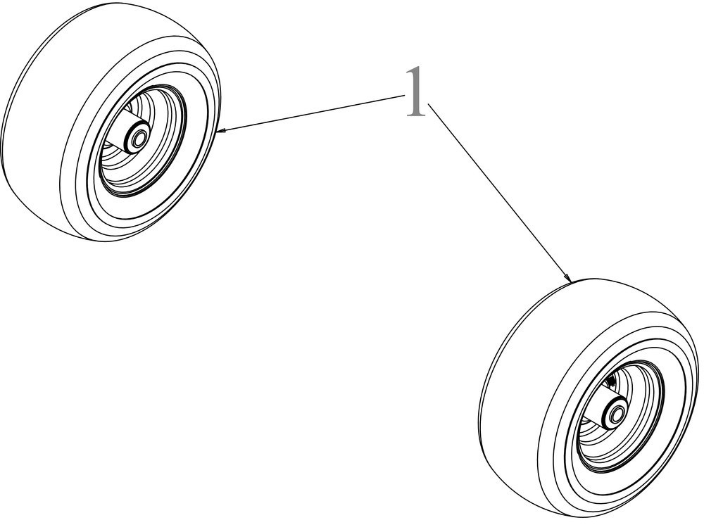 Wheels - Front Diagram and Parts List for ZTX4-60KH (47ASAAA8010)(2022) Cub Cadet Lawn Tractor